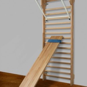 Spalliera in faggio, barra di trazione, panca addome faggio,codice 263- F