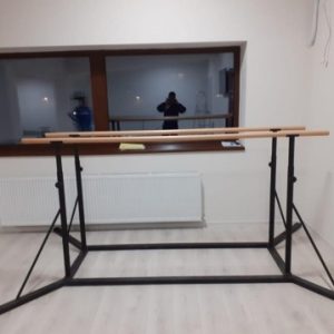 Parallele in legno con telaio di supporto in metallo,codice 77799