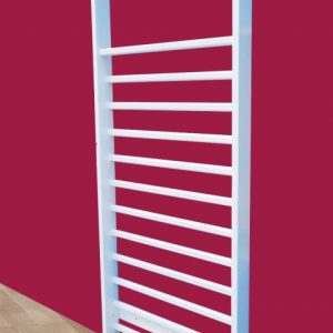 Spalliera Aosta, 2300x850x115 mm, Faggio e Abete, codice 221-Bianco