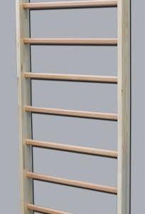 Spalliera Ancona, 2000x850x115 mm, 8 pioli, Faggio e Abete, Cod. 253-8