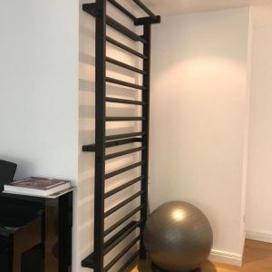 Spalliera Full Steel Black, 2300x900 cm, 17 pioli, Acciaio, codice 221-Acciaio